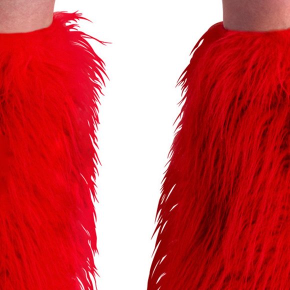 Faux Fur Leg Warmers Boot Covers - Picture 4 of 4